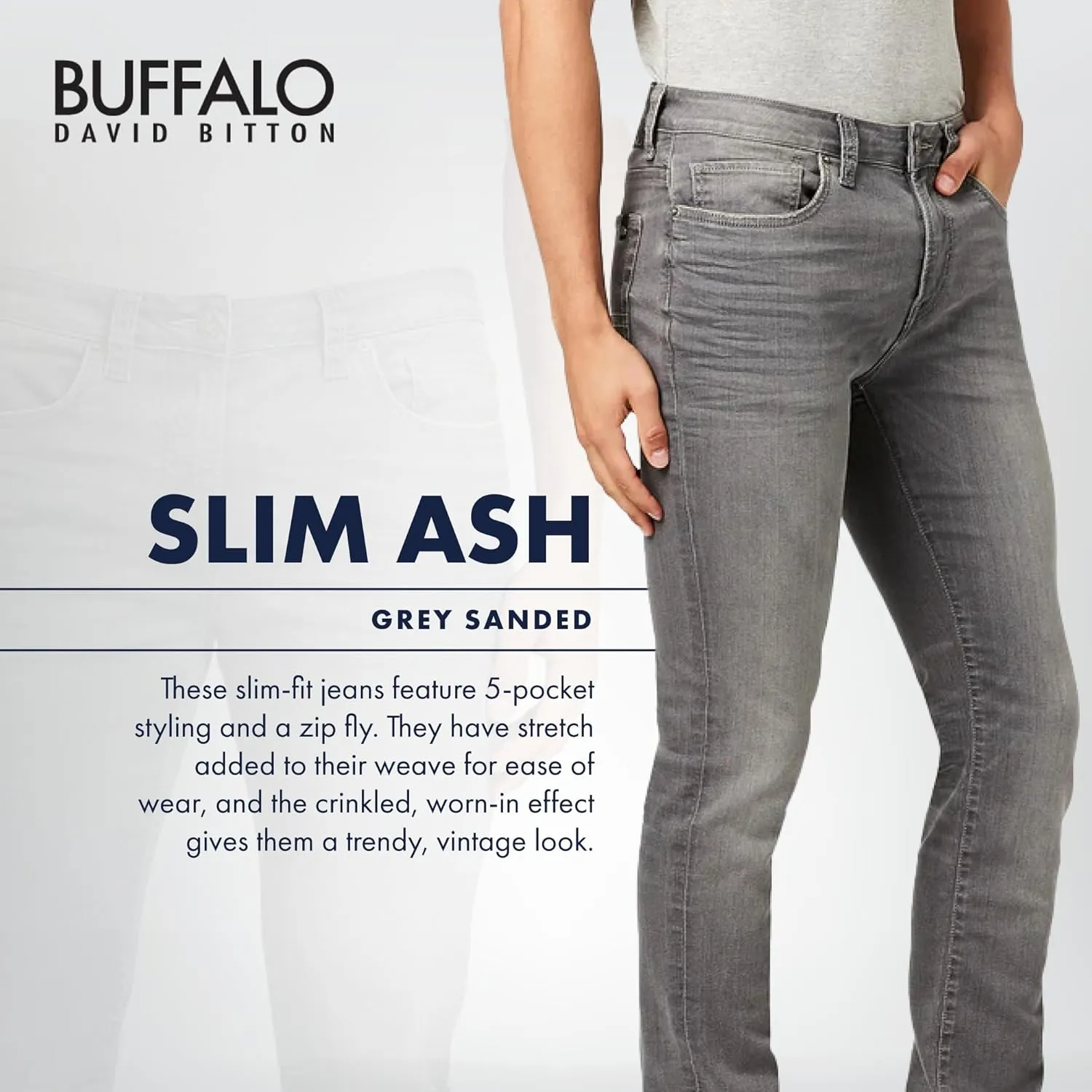 Buffalo David Bitton Men's Slim Ash Jeans