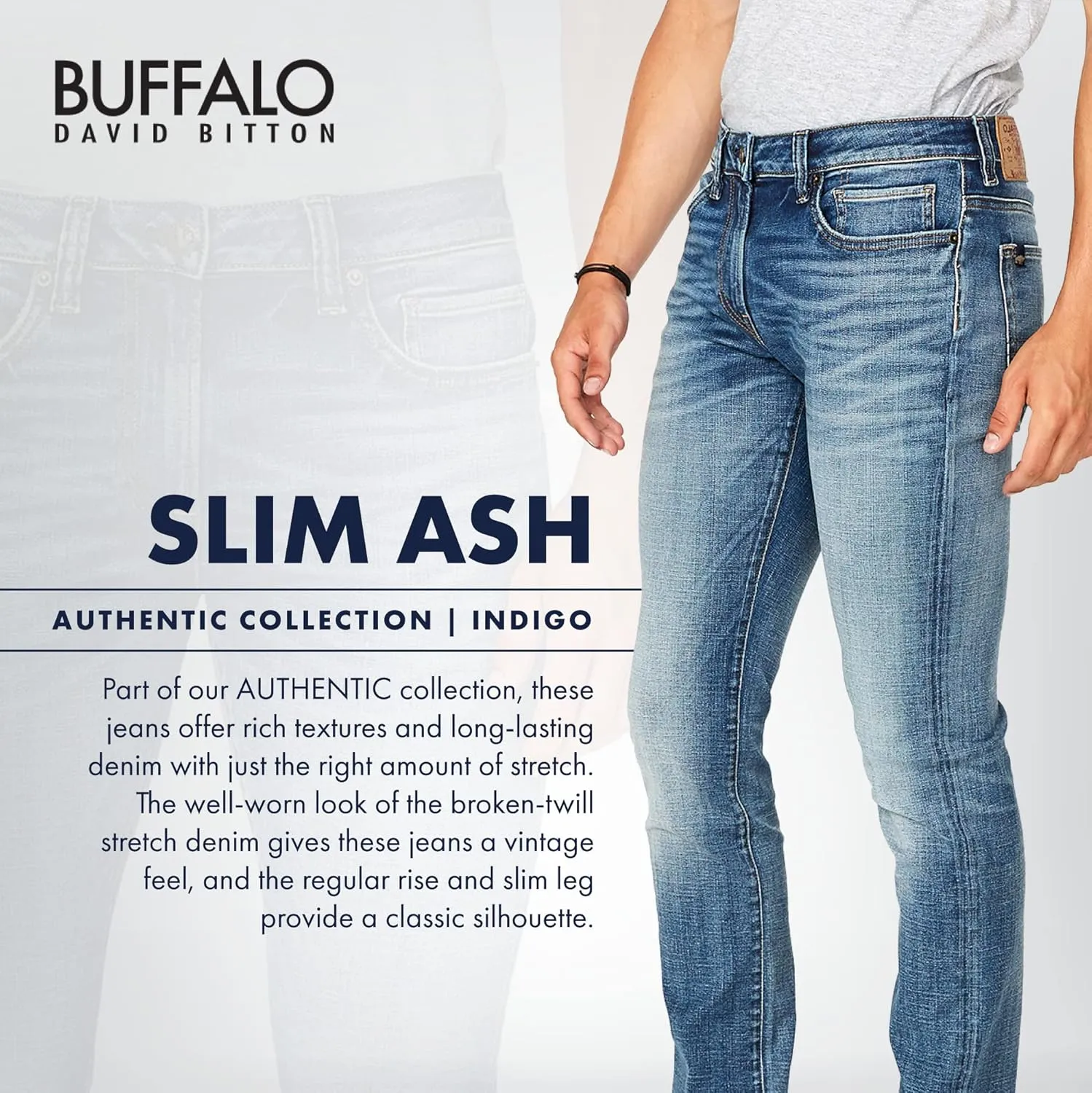 Buffalo David Bitton Men's Slim Ash Jeans