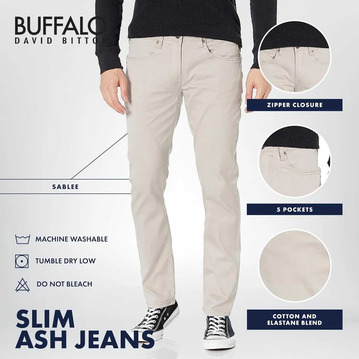 Buffalo David Bitton Men's Slim Ash Jeans