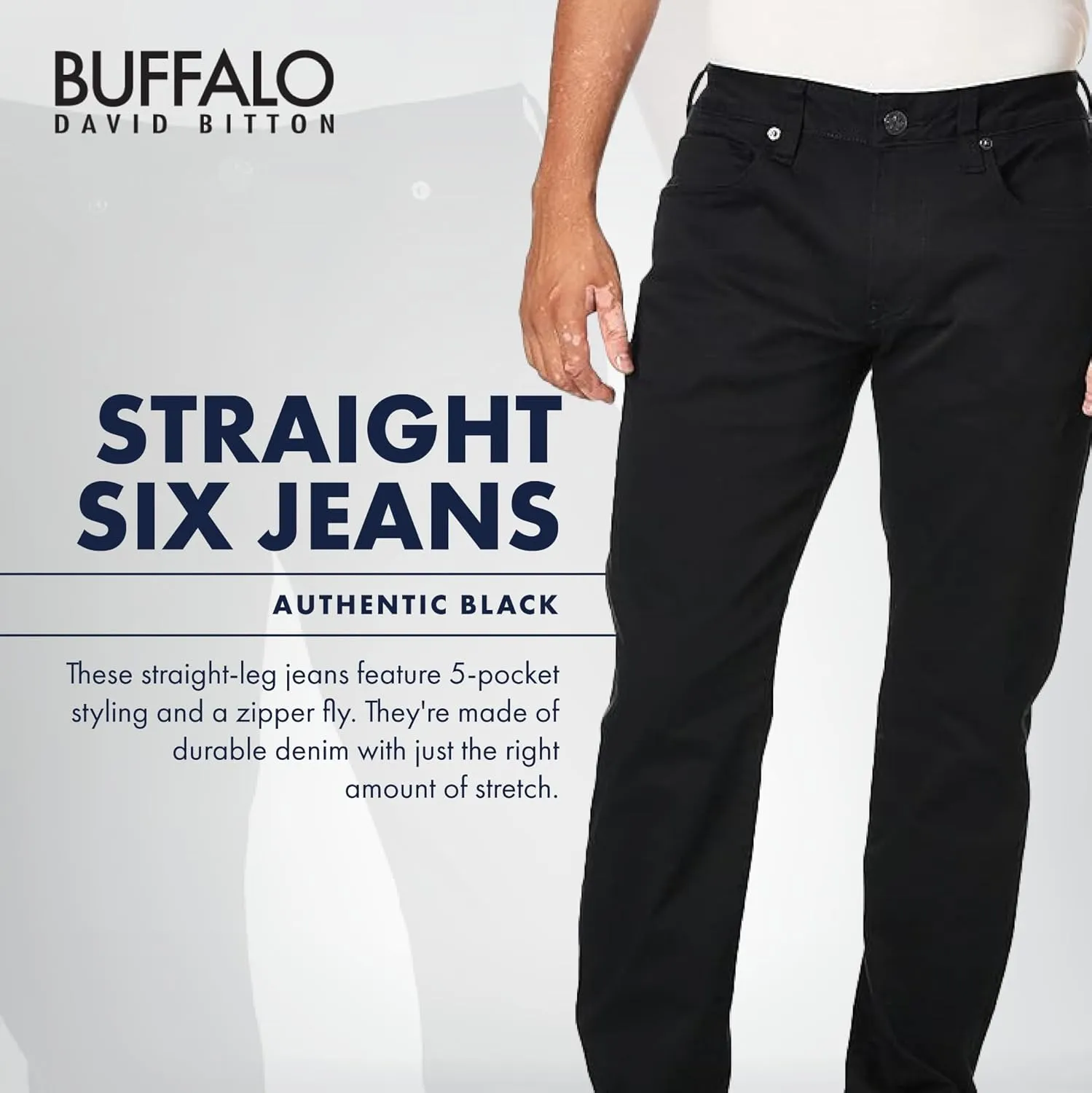 Buffalo David Bitton Men's Straight Six Jeans