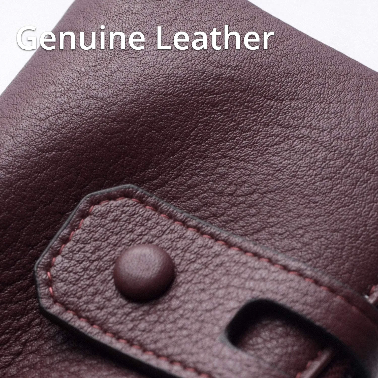 Bveyzi Small Soft Leather Wallet for Women RFID Blocking Ladies Card Holder with Double Zipper Pocket