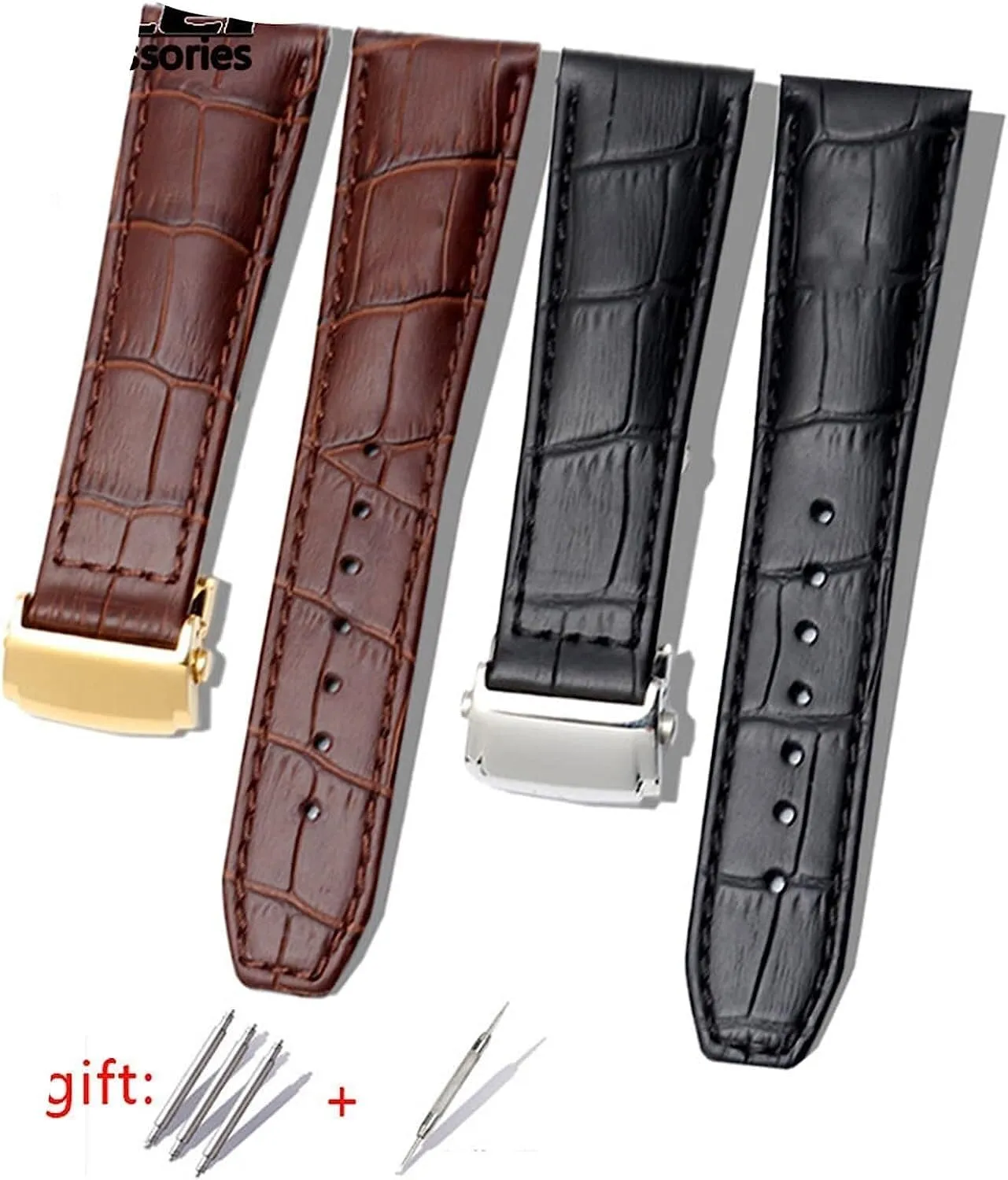 Calfskin Leather Watch Strap For MAURICE LACROIX Eliros Cow Genuine Leather Watchband