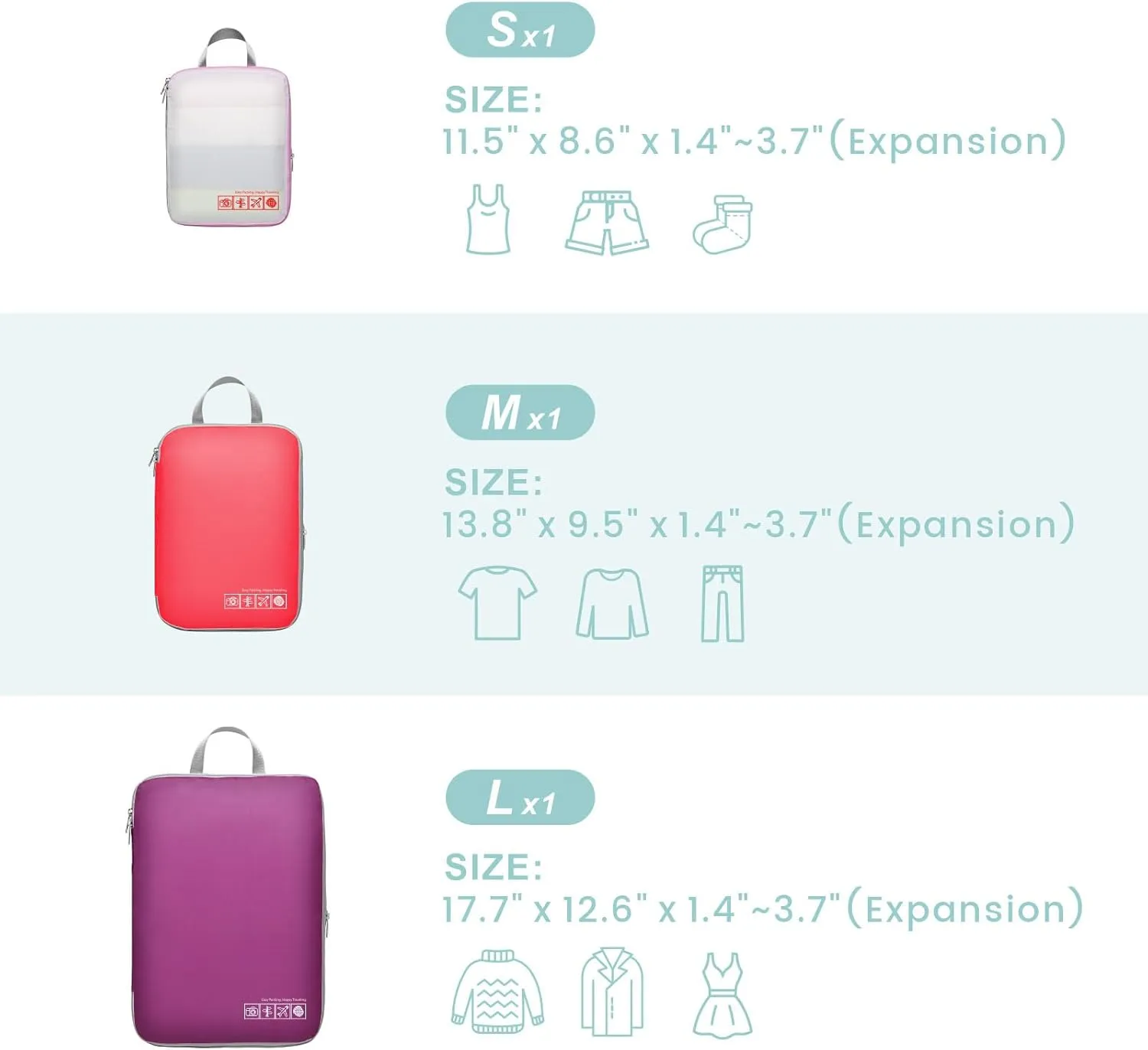 Cambond Mesh Compression Packing Cubes Travel - Space Saving Packing Cubes for Travel Women, Lightweight Compression Cubes for Travel Bags Luggage Packing Organizer for Suitcases