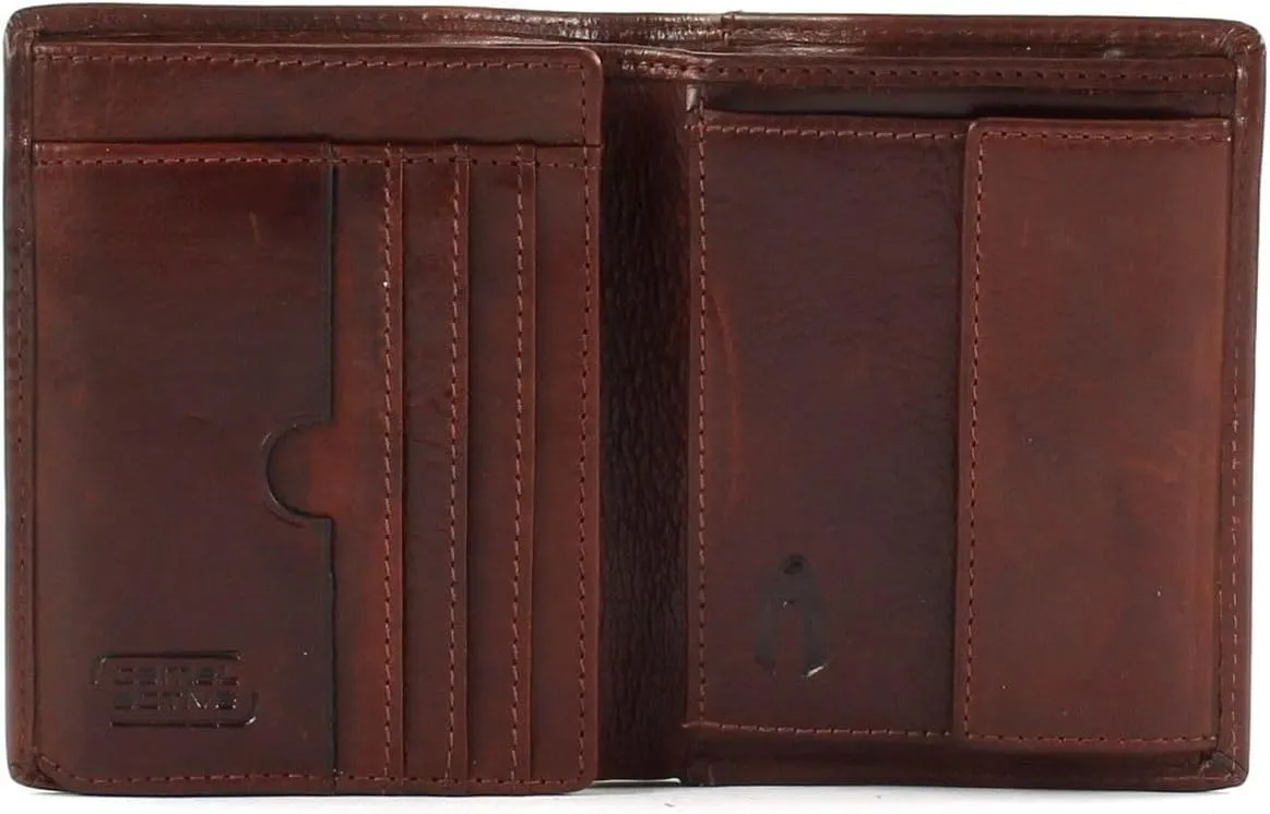 camel active Men's Portrait Format Wallet, Brown, One Size