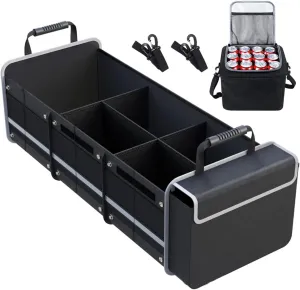 Car Trunk Organizers for Isuzu Concept/Como/D-Max/MU-X/N-Series/Panther/Amigo/Aska, Pack Portable Insulation Cooler Bag, Washable Car Storage Bag, Insulated Leak Proof Cooler Bag
