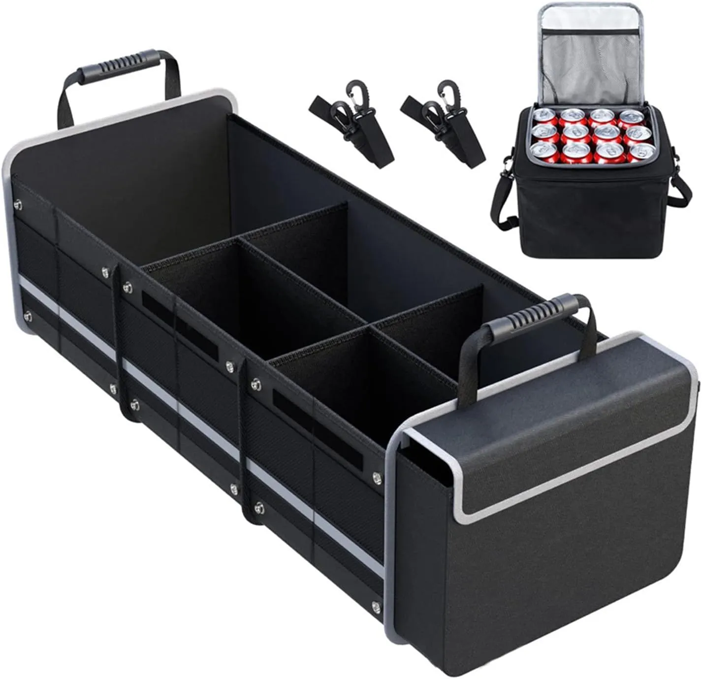 Car Trunk Organizers for Isuzu Concept/Como/D-Max/MU-X/N-Series/Panther/Amigo/Aska, Pack Portable Insulation Cooler Bag, Washable Car Storage Bag, Insulated Leak Proof Cooler Bag