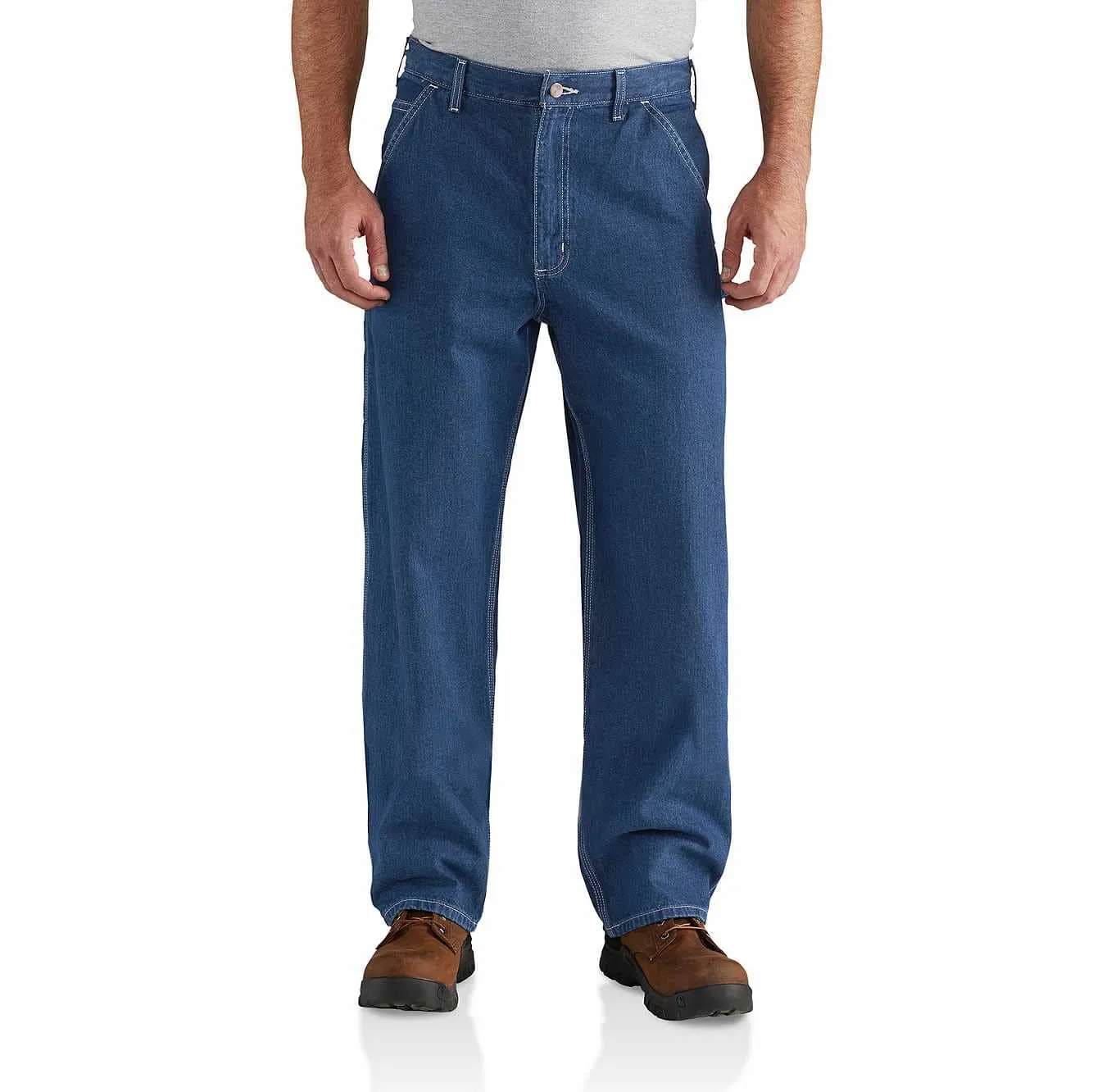 Carhartt Men's Discontinued Loose/Original Fit Signature Denim Dungaree Pant