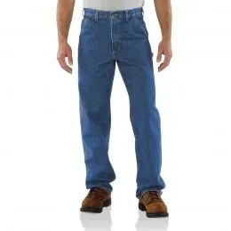 Carhartt Men's Discontinued Loose/Original Fit Signature Denim Dungaree Pant