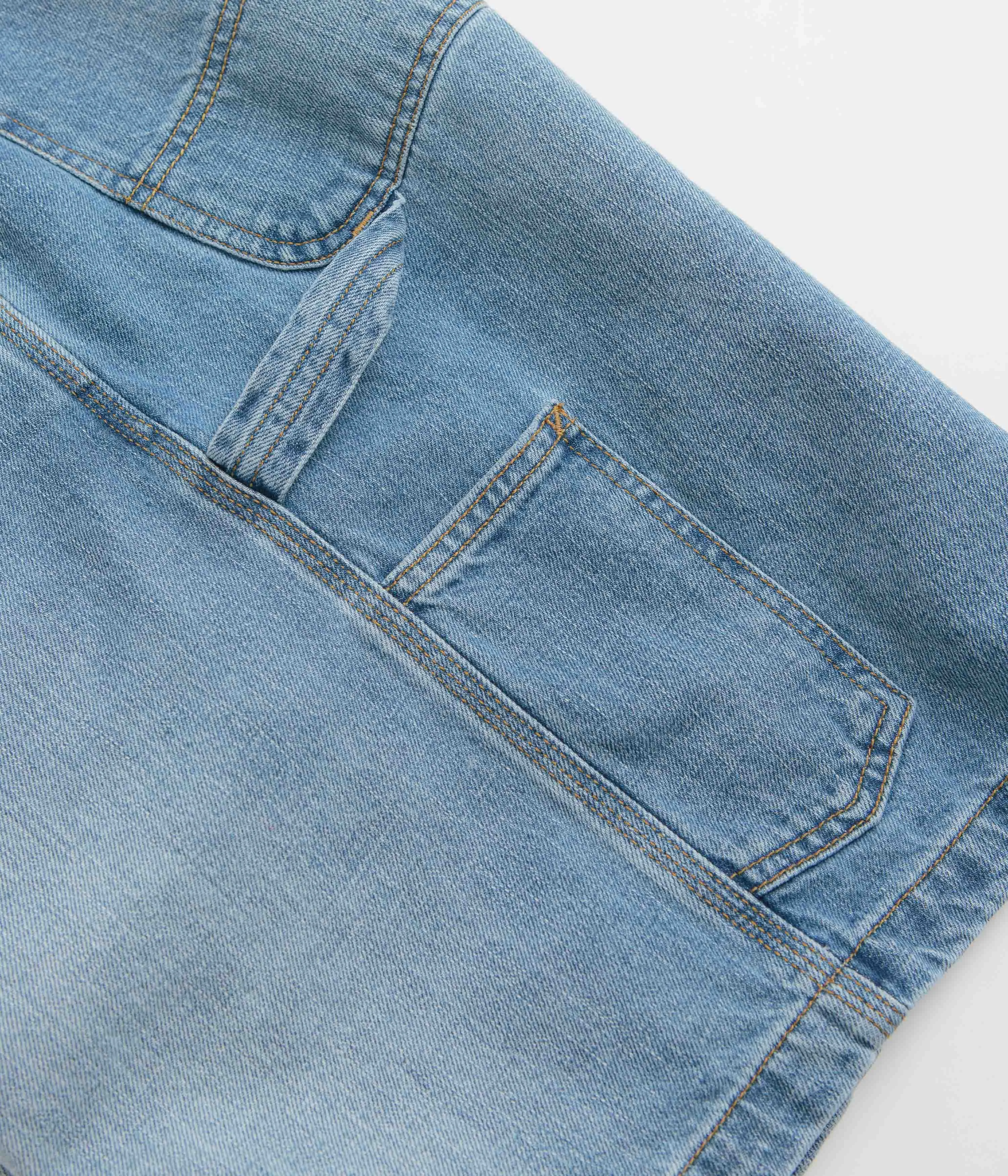 Carhartt OG Single Knee Shorts - Blue Burst Washed
