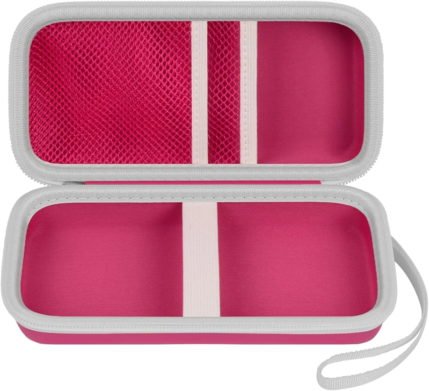 Case Compatible with Texas Instruments TI-30XS for MultiView Scientific Calculator, Storage Holder Carrying Organizer Bag with Mesh Pocket for Pens, Pencil, Batteries and Accessories (Box Only)-Pink