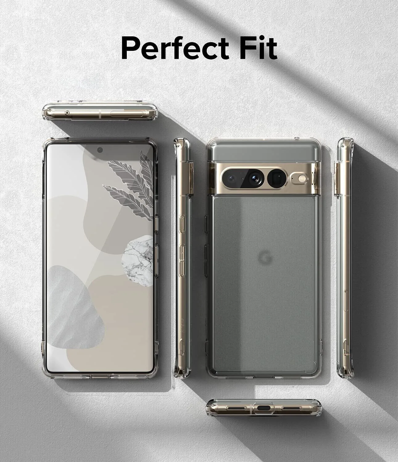 Case Google Pixel 7 Pro , Clear Cover & Glass Screen Protector