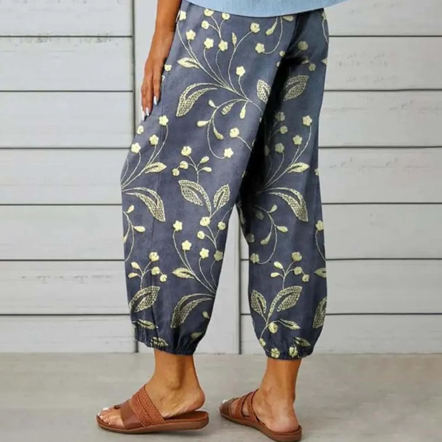 Casual Linen Pants for Women Wide Leg Long Pant Trousers with Pocket Comfy Casual Linen Clothes Women Linen for Women