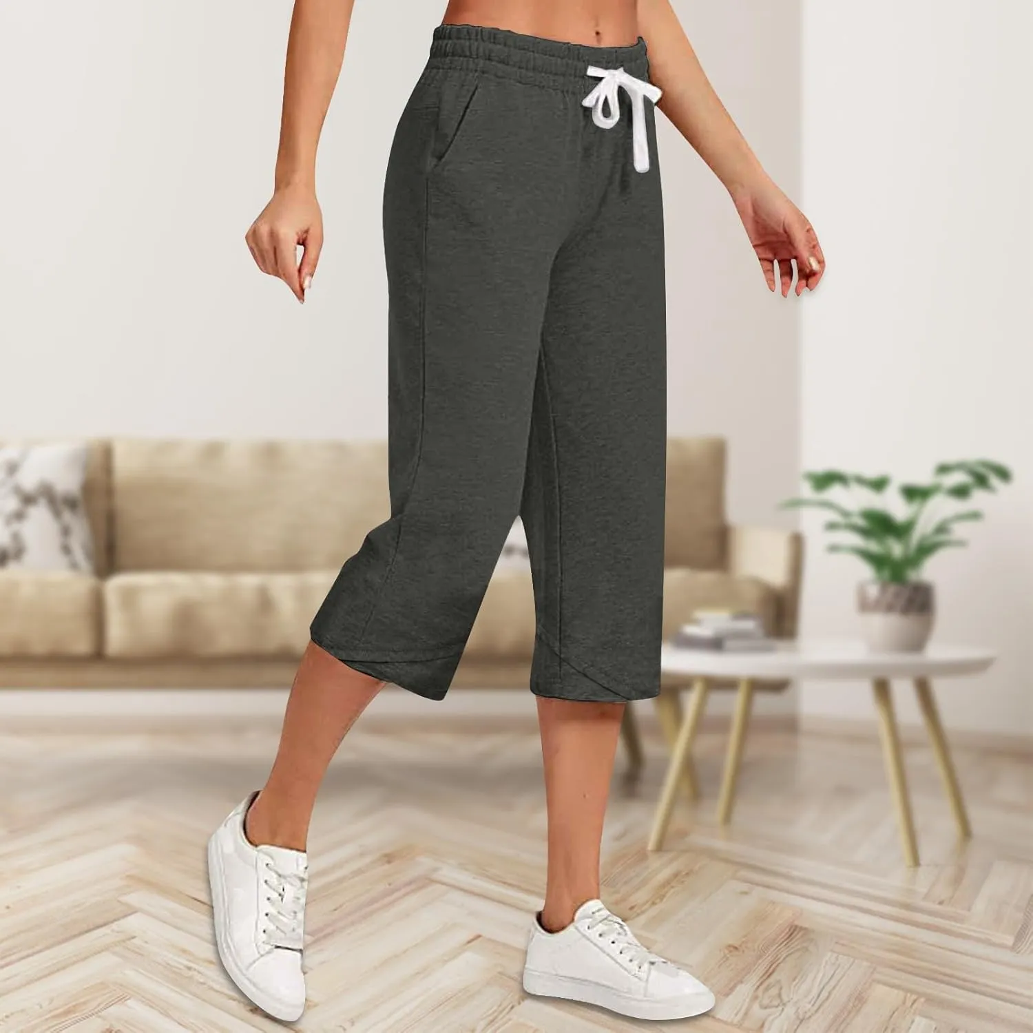 Casual Pants for Women Baggy Long Sleeve Pajama Home Suit Can Be Worn Outside Crop Linen for Women