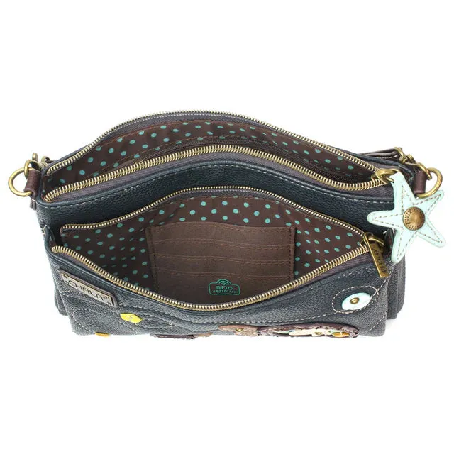 Chala Deluxe Crossbody Two Turtles Navy