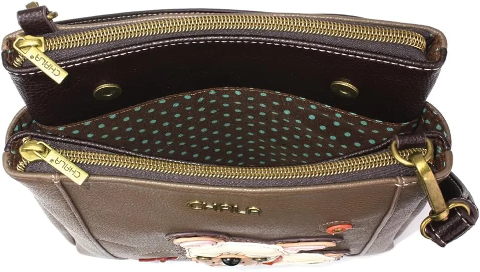 CHALA Merry Messenger RFID Protected Women Faux Leather Shoulder Purse with Adjustable Crossbody Strap