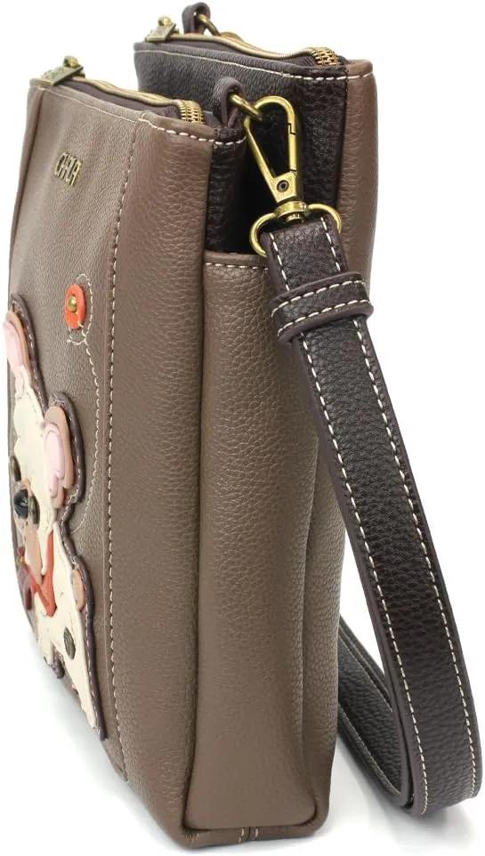 CHALA Merry Messenger RFID Protected Women Faux Leather Shoulder Purse with Adjustable Crossbody Strap