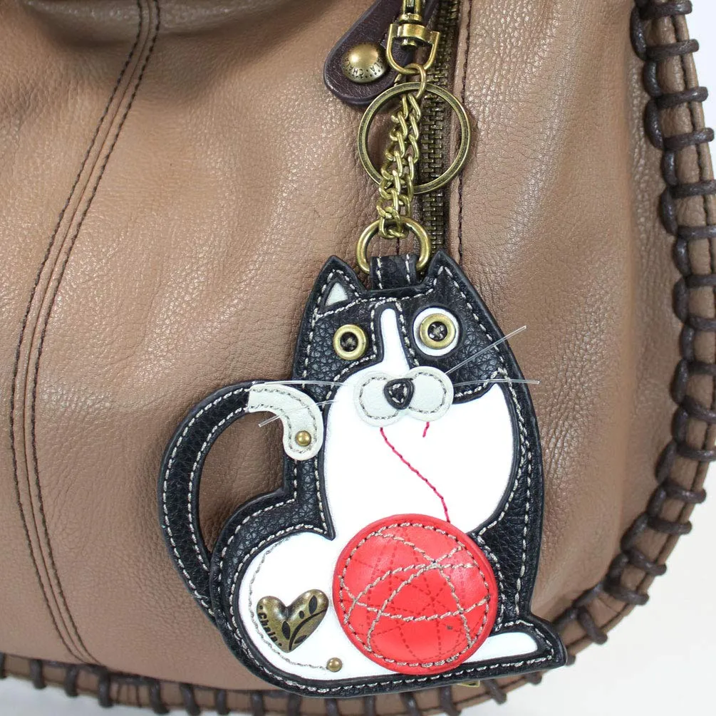 Chala Purse Handbag Hobo Cross Body Convertible Brown Fat Cat Bag