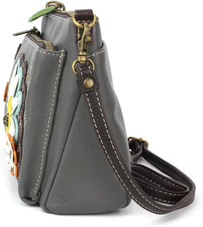 CHALA RFID Protected Vegan Leather Deluxe Crossbody Bag Multi-Color