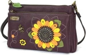CHALA RFID Protected Vegan Leather Deluxe Crossbody Bag with Adjustable Straps
