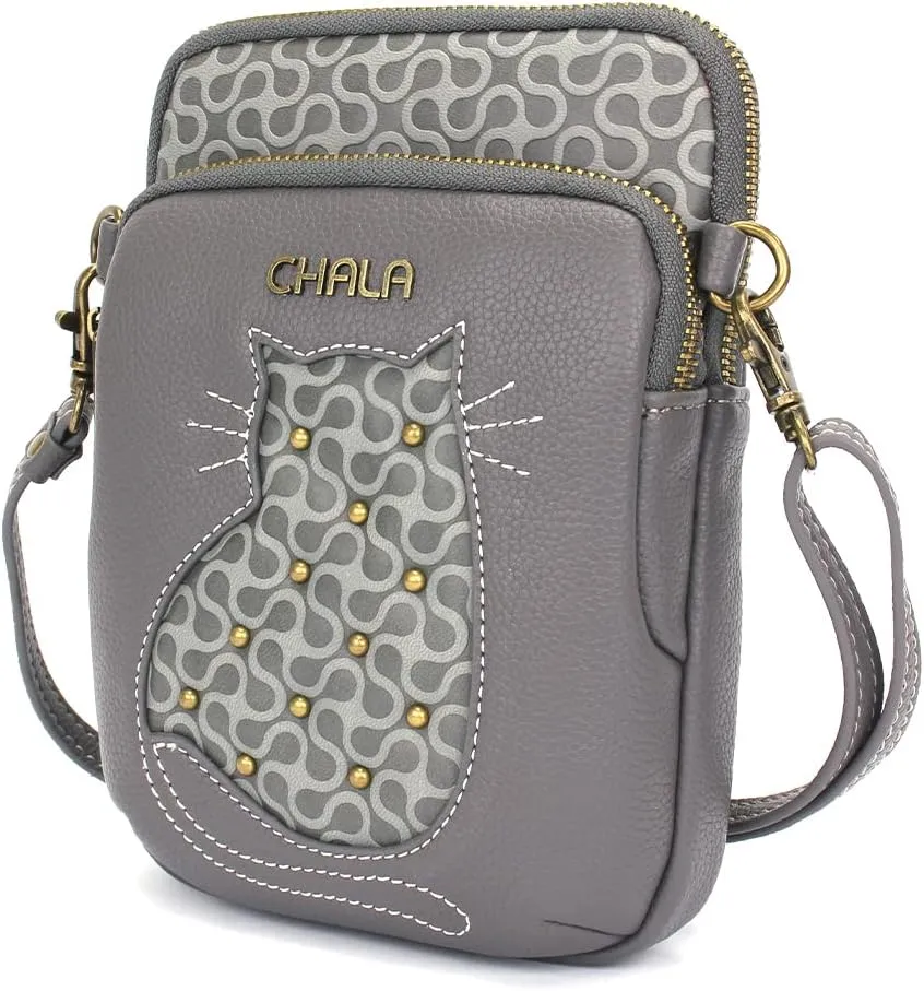 CHALA UNI Cellphone Xbody - Womens RFID Protected Faux Leather Crossbody Bag with Adjustable Strap