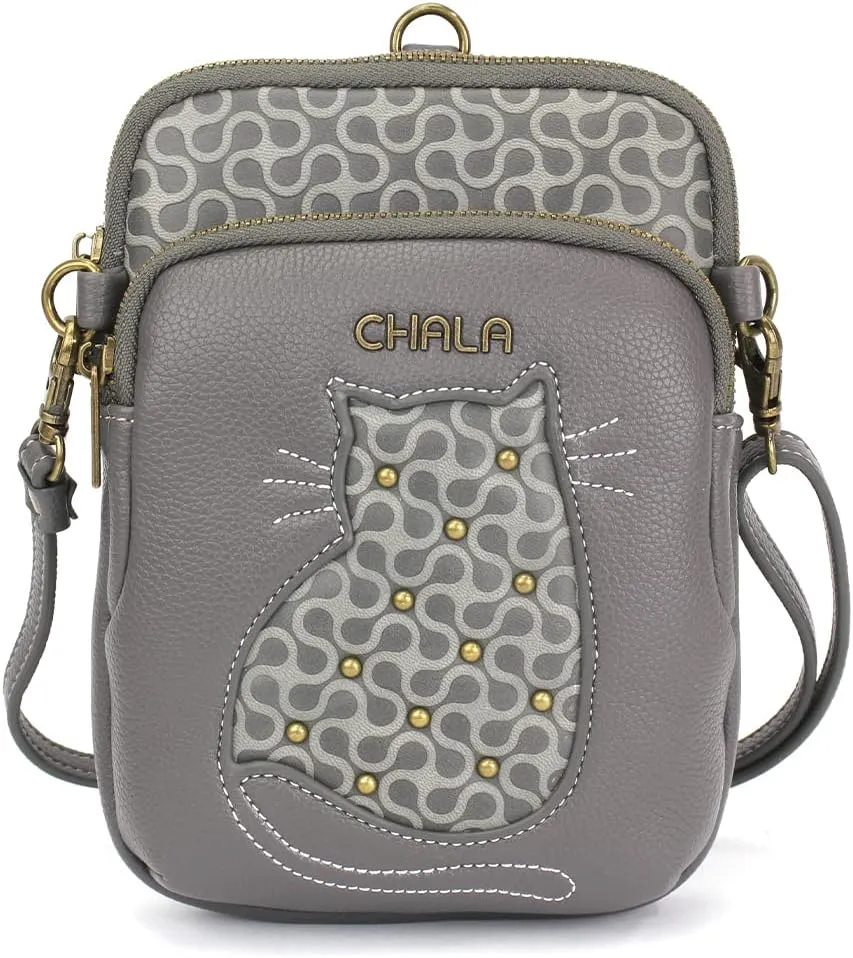 CHALA UNI Cellphone Xbody - Womens RFID Protected Faux Leather Crossbody Bag with Adjustable Strap