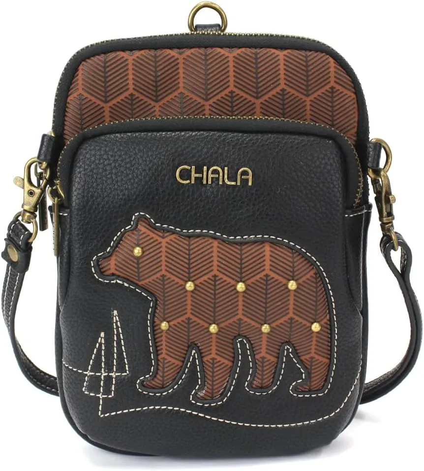 CHALA UNI Cellphone Xbody - Womens RFID Protected Faux Leather Crossbody Bag with Adjustable Strap