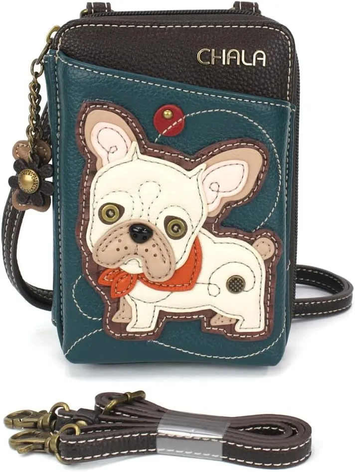 CHALA Wallet Crossbody Cell Phone Purse - Women Faux Leather Multicolor Handbag with Adjustable Strap