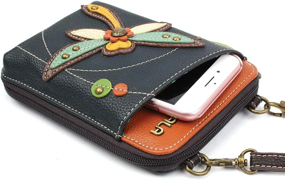 CHALA Wallet Crossbody Cell Phone Purse - Women Faux Leather Multicolor Handbag with Adjustable Strap