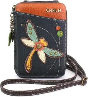 CHALA Wallet Crossbody Cell Phone Purse - Women Faux Leather Multicolor Handbag with Adjustable Strap