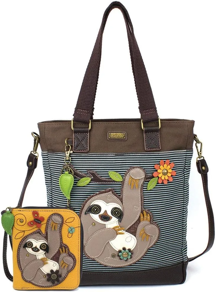 CHALA Work Tote (Sloth Handbag and Wallet Combo)