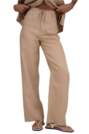 Chandler Drawstring Linen Pant