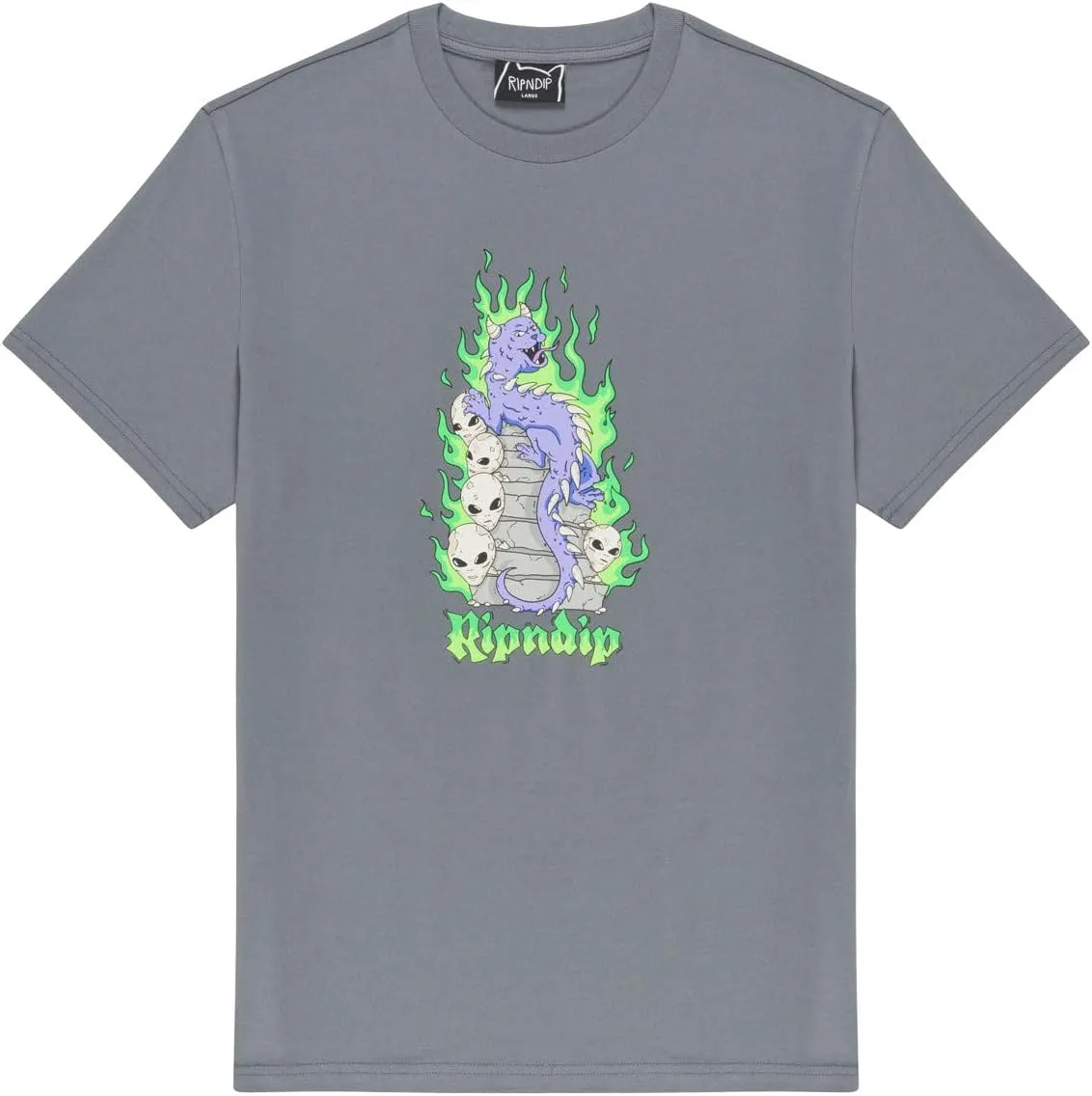 Charcoal Horntail T-Shirt by RIPNDIP