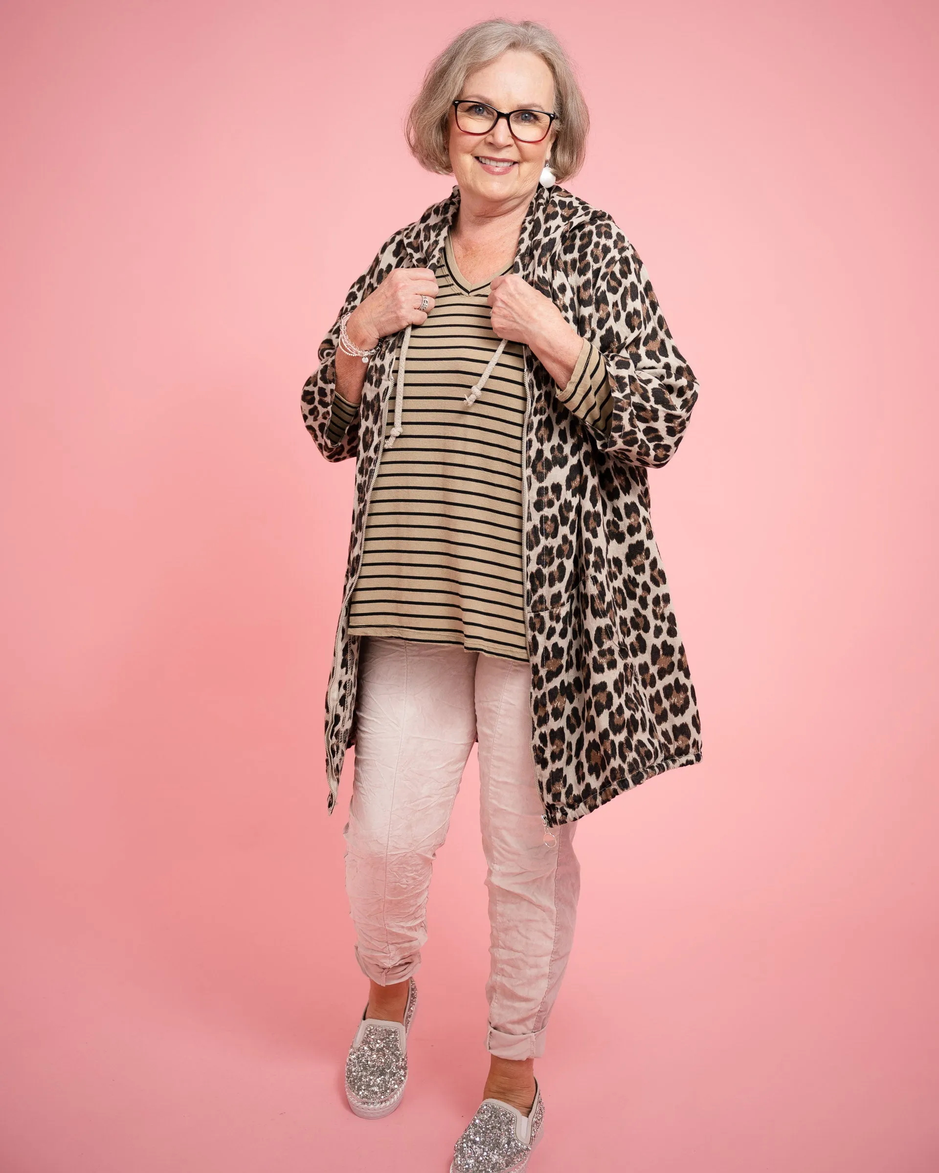 Cheetah Linen Jacket