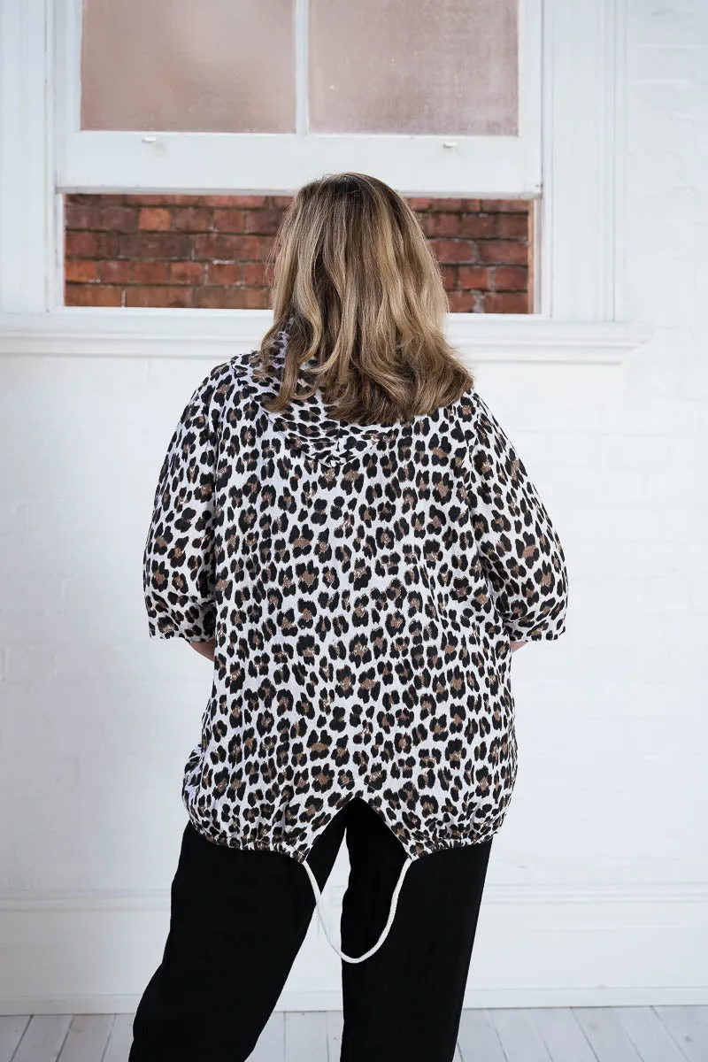 Cheetah Linen Jacket