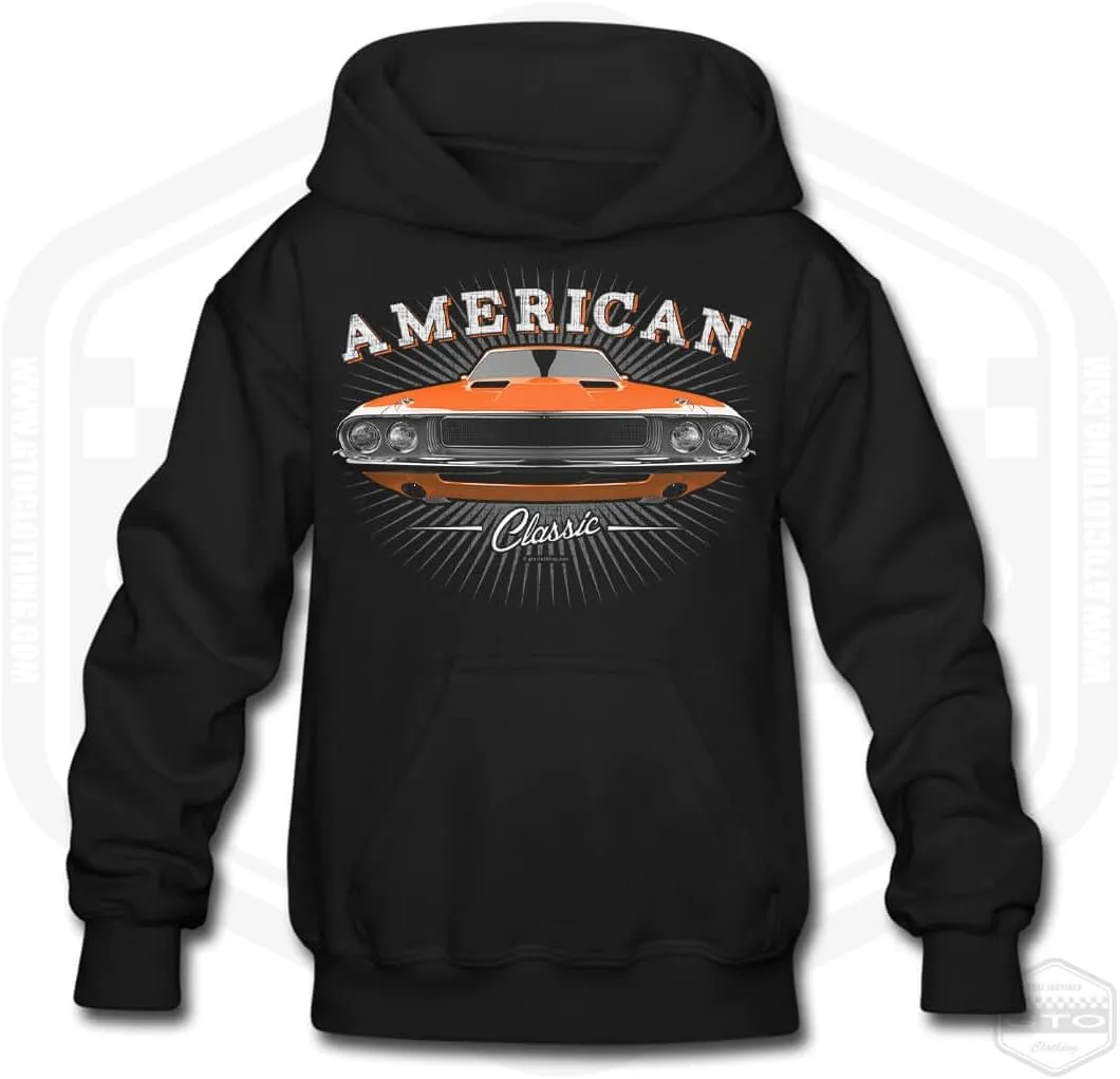 Children's 1970 Challenger American Muscle Car Hoodie