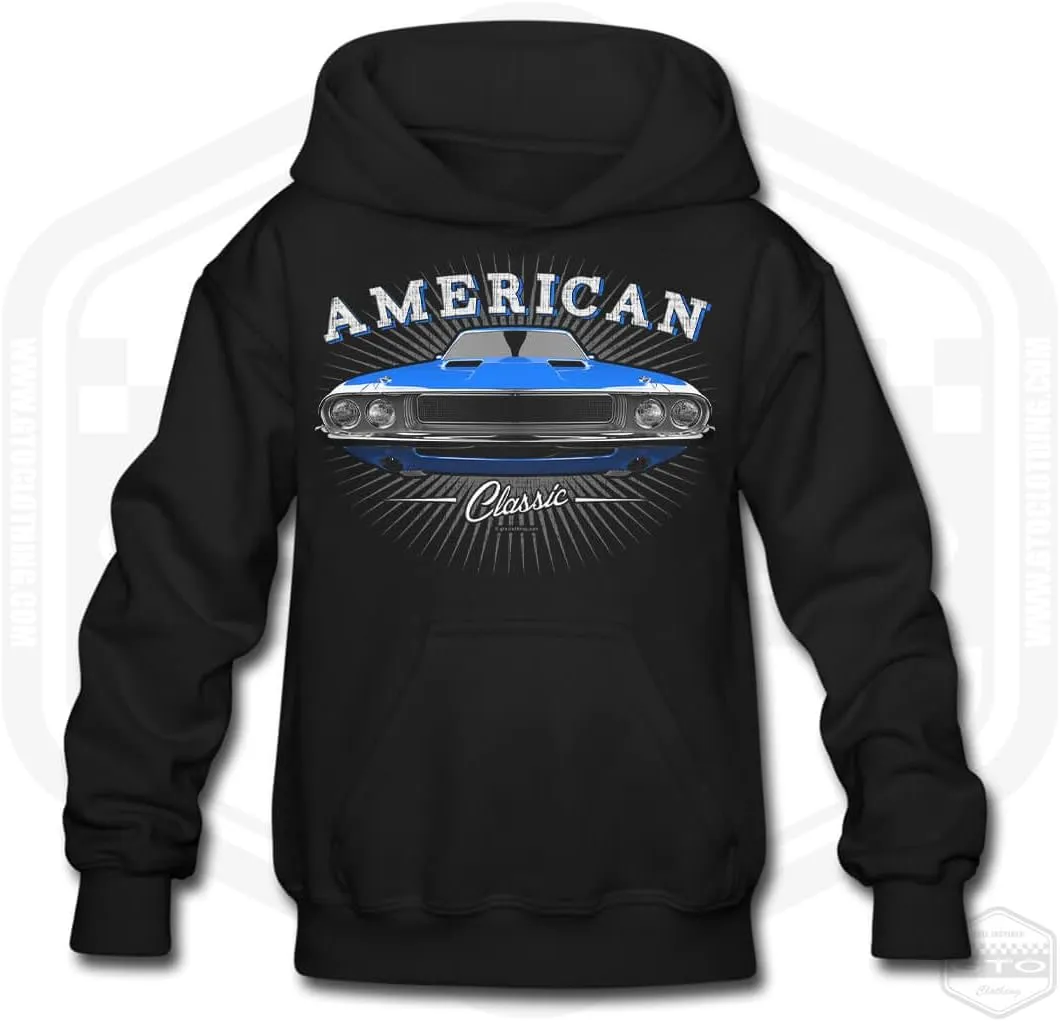 Children's 1970 Challenger American Muscle Car Hoodie