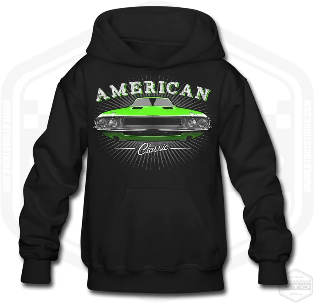 Children's 1970 Challenger American Muscle Car Hoodie
