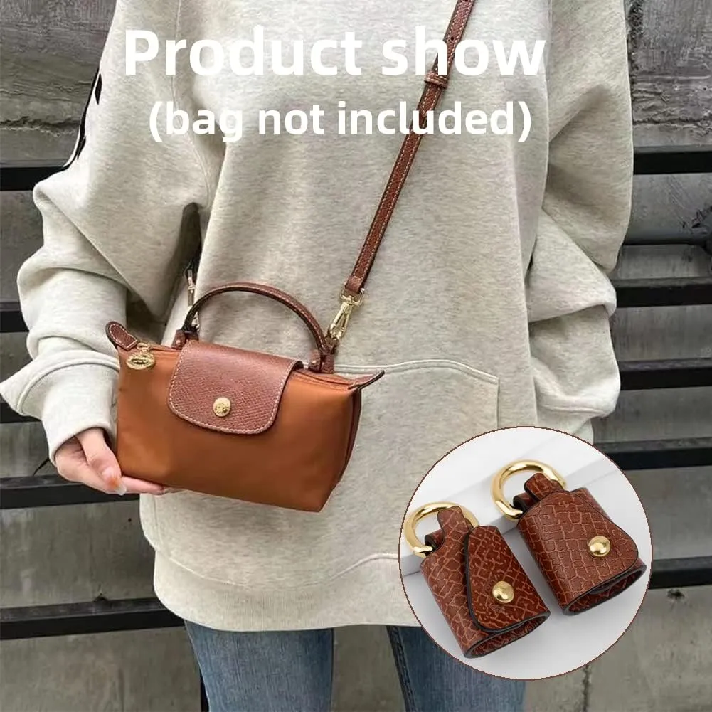 Chispee Bag Strap Accessories for Crossbody Bag Punch-Free Real Leather Shoulder Strap Perforated Conversion Accessories