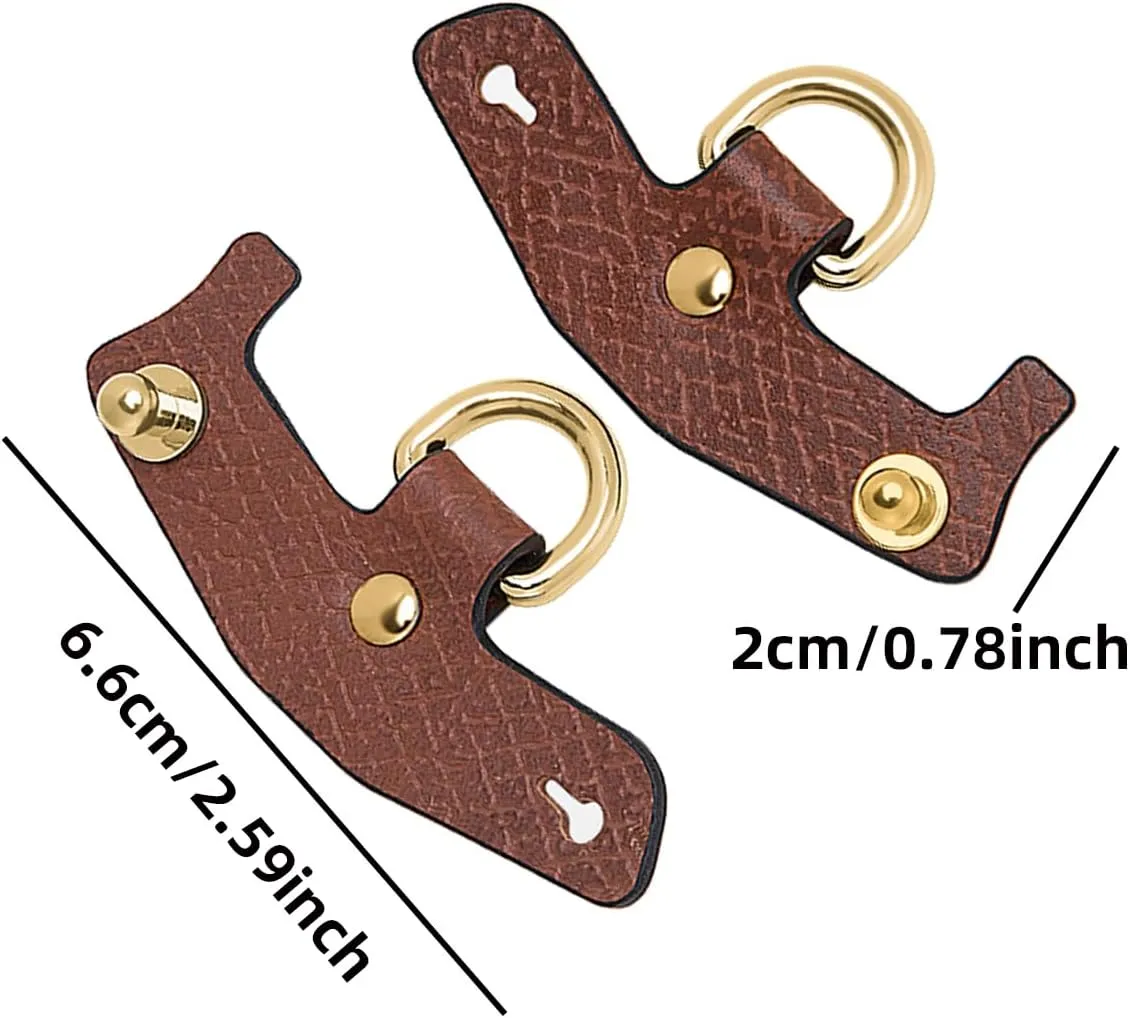 Chispee Bag Strap Accessories for Crossbody Bag Punch-Free Real Leather Shoulder Strap Perforated Conversion Accessories