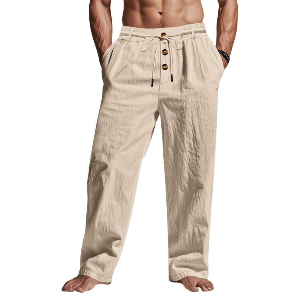 Christopher | Comfortable Linen Drawstring Pants for Style & Versatility