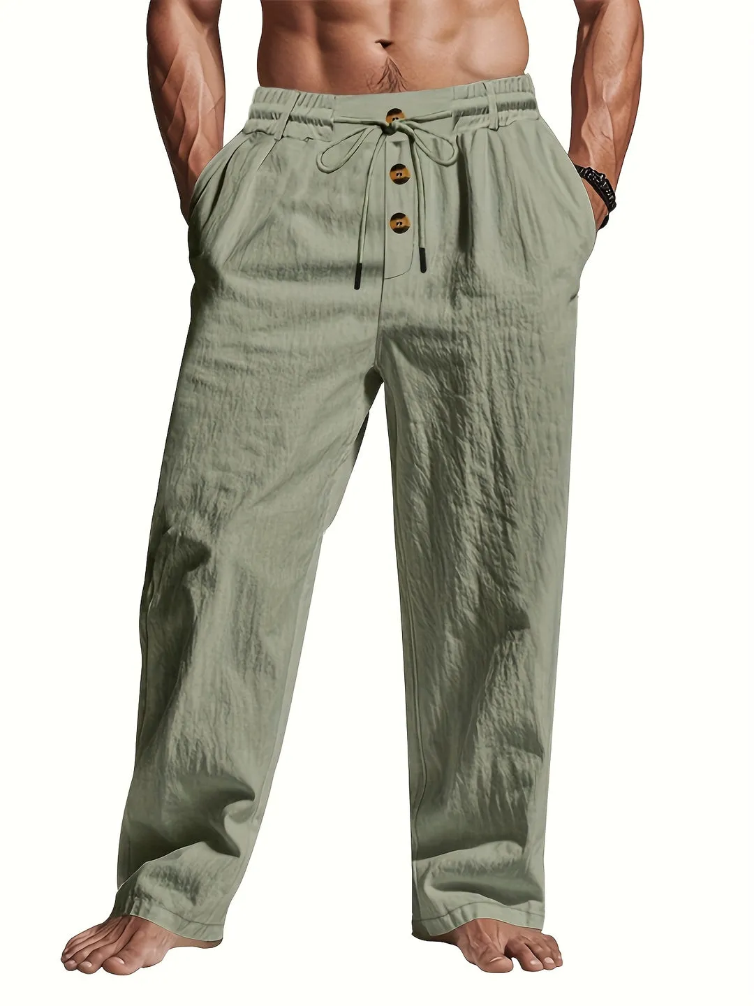 Christopher | Comfortable Linen Drawstring Pants for Style & Versatility