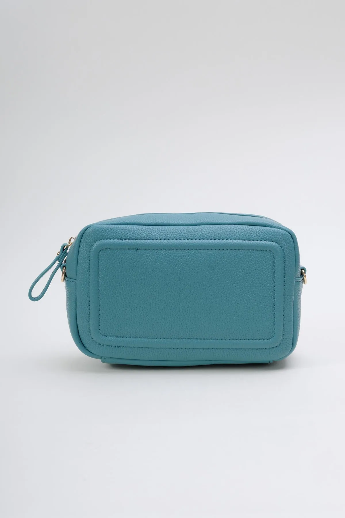 Classic Camera Crossbody Bag in Aqua Blue