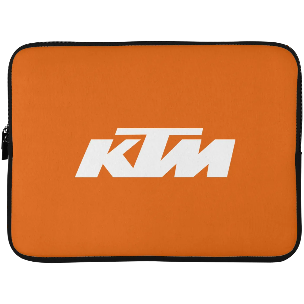 Classic White KTM Motorcycle Laptop Sleeve - 15 Inch