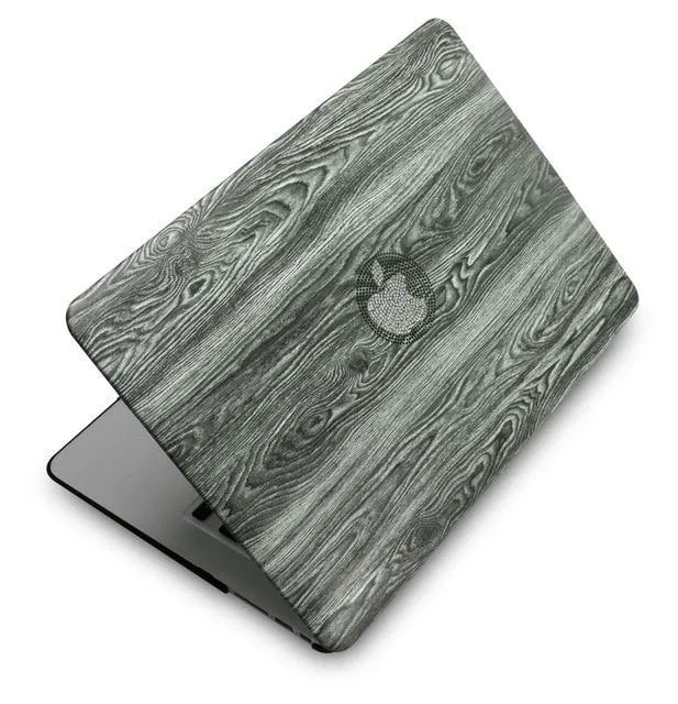 Classical Wood Grain PU Leather Top For MacBook - Touch Bar   Keyboard Cover