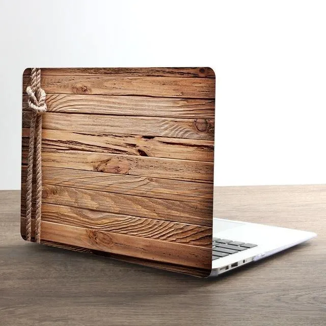 Classical Wood Grain PU Leather Top For MacBook - Touch Bar   Keyboard Cover