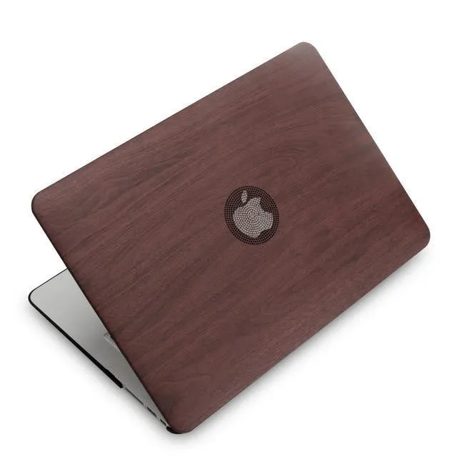Classical Wood Grain PU Leather Top For MacBook - Touch Bar   Keyboard Cover