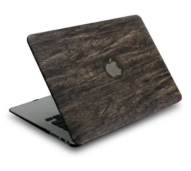 Classical Wood Grain PU Leather Top For MacBook - Touch Bar   Keyboard Cover