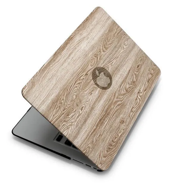 Classical Wood Grain PU Leather Top For MacBook - Touch Bar   Keyboard Cover