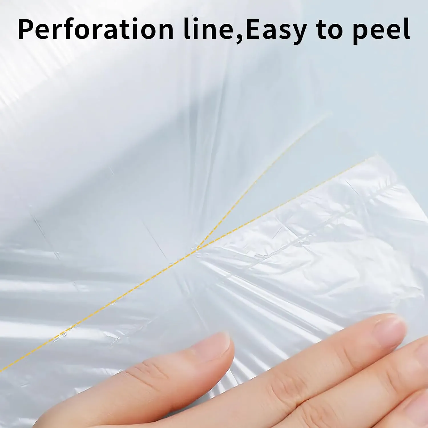 CLASSY Plastic Produce Bags for Food Storage, 350 Bag - 12"x16" Clear Grocery Bag for Fruits, Vegetables, Bread,Meat,Continuous,Easy Tear Design - (1 Roll,Total 350 Bags)