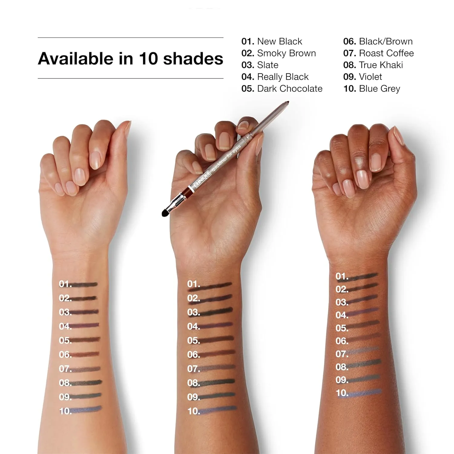 Clinique Quickliner For Eyes | Water Resistant, Smudge Resistant   Safe For Sensitive Eyes